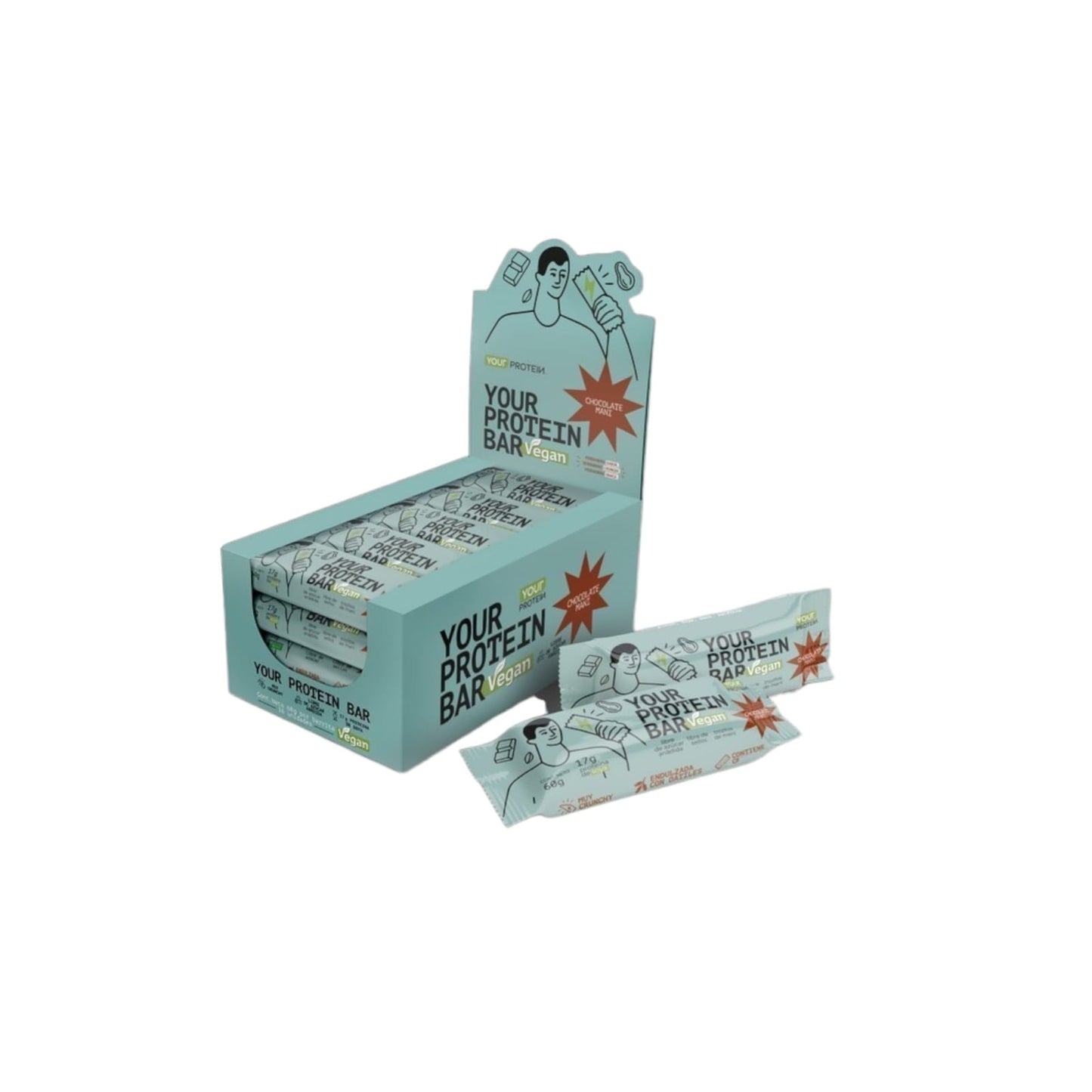 PACK 16 BARRAS YOUR PROTEIN BAR VEGAN  - YOUR PROTEIN