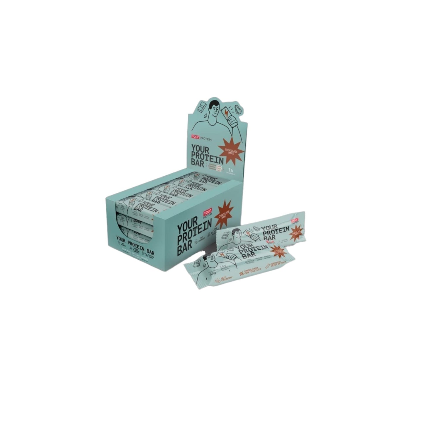 PACK 16 BARRAS YOUR PROTEIN BAR - YOUR PROTEIN