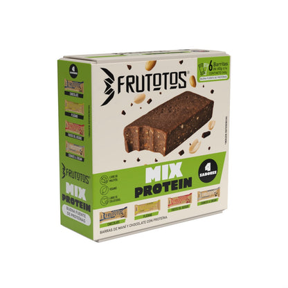 Box 6 barras de proteína vegana FRUTOTOS selección Mix Protein