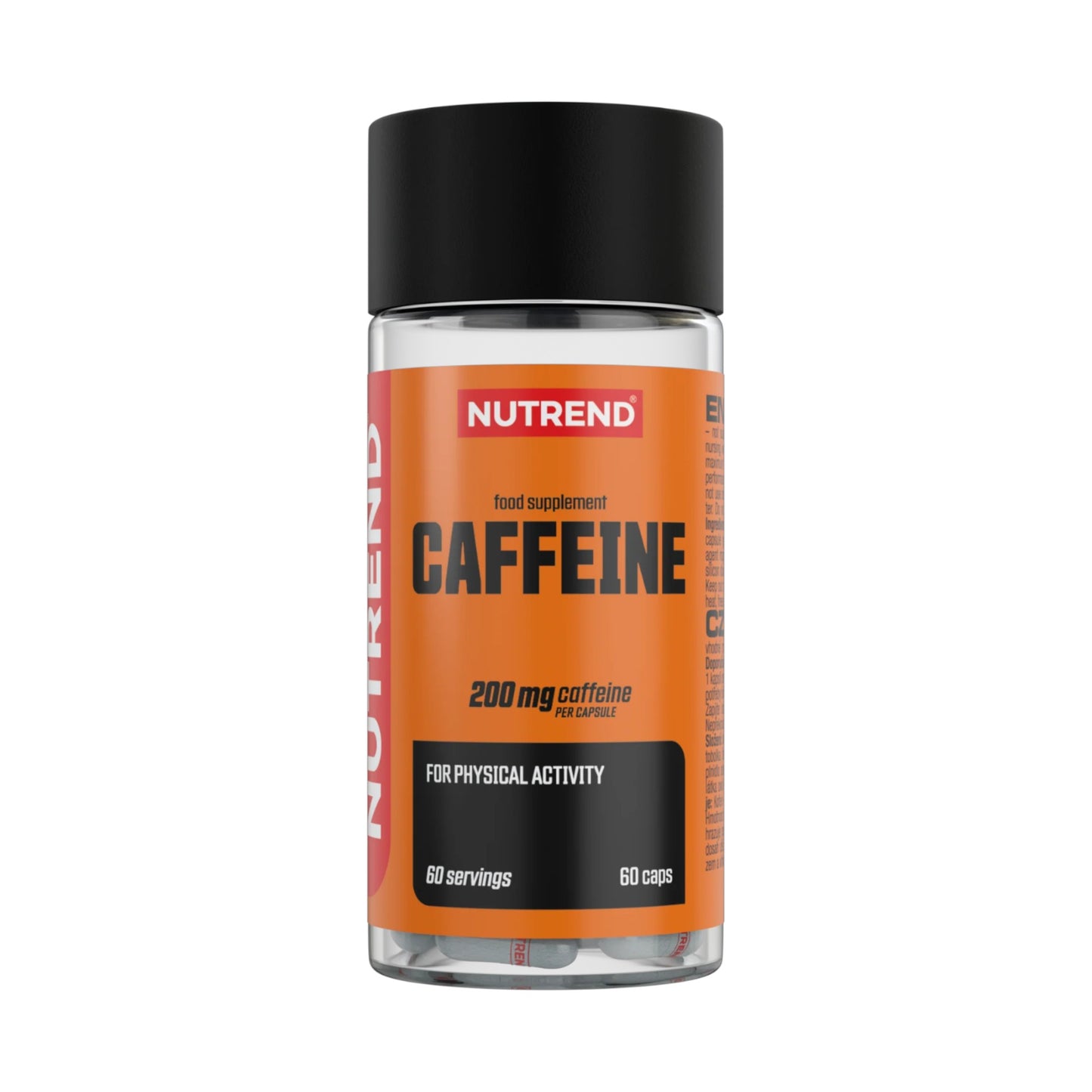 CAFEÍNA 200MG 60 CÁPSULAS - NUTREND