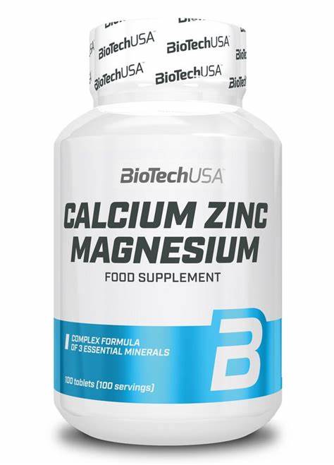 CALCIUM ZINC MAGNESIUM 100 TABLETAS - BIOTECHUSA