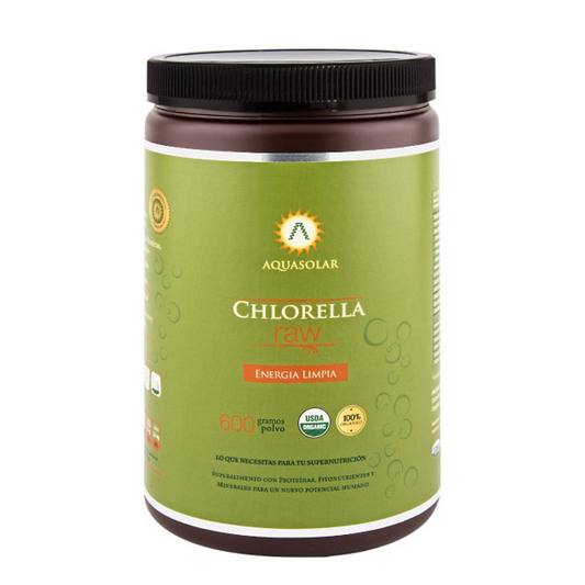 CHLORELLA RAW ORGANICA 600GR - AQUASOLAR