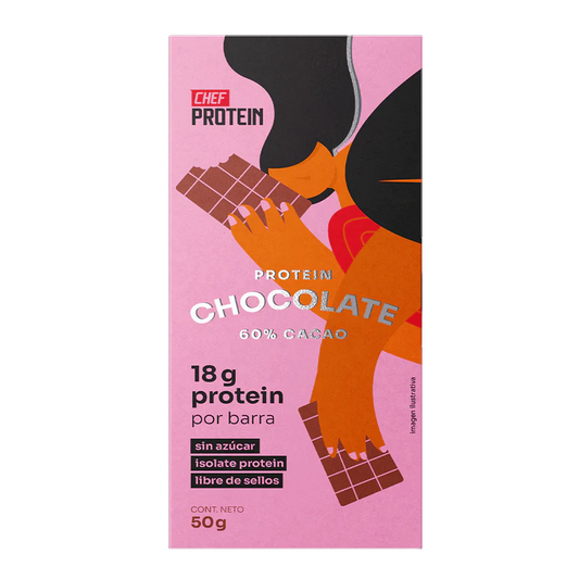 PROTEIN CHOCOLATE 50G - CHEF PROTEIN