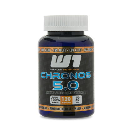 Cafeína anhidra Chronos 5.0 50 mg 120 cápsulas Winkler Nutrition - vista 1