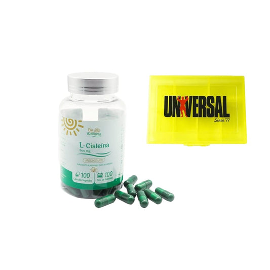 L-CISTEINA 600MG 100CAPS + PASTILLERO - BY WELLNESS