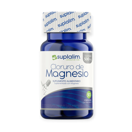 CLORURO DE MAGNESIO 500MG 90 CAPSULAS - SUPLALIM