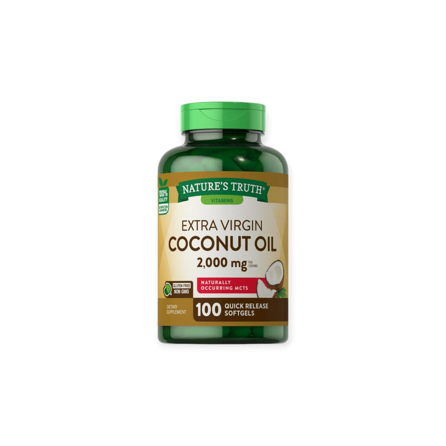 ACEITE DE COCO EXTRA VIRGEN 2000MG 100 CAPSULAS - NATURE'S TRUTH