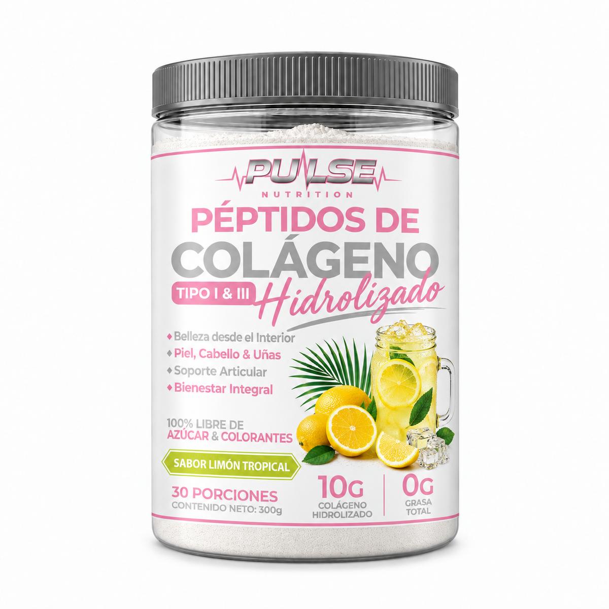 PEPTIDOS DE COLAGENO HIDROLIZADO 300GR - PULSE NUTRITION