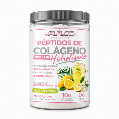 PEPTIDOS DE COLAGENO HIDROLIZADO 300GR - PULSE NUTRITION