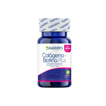Colágeno + Biotina Plus 60 cápsulas Suplalim - vista 1