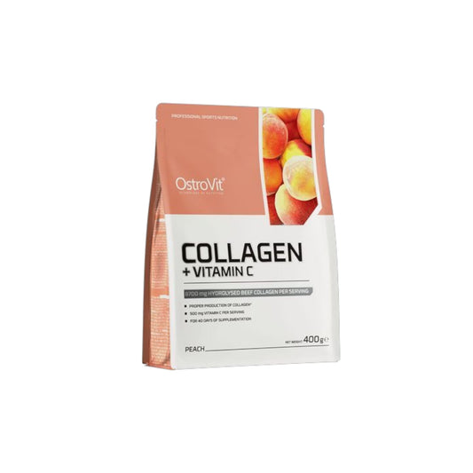 COLLAGEN + VITAMINA C PEACH  400GR 40 SERVICIOS - OSTROVIT
