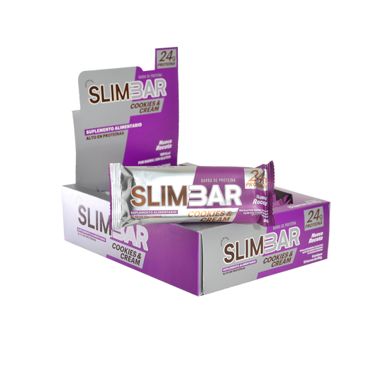 Box 12 barras de proteina SLIMBAR 60GR C/U