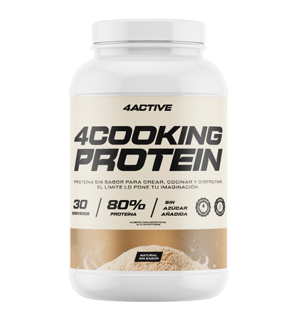 PROTEINA 4COOKING PROTEIN 30 SERVICIOS NATURAL 900GR - 4ACTIVE