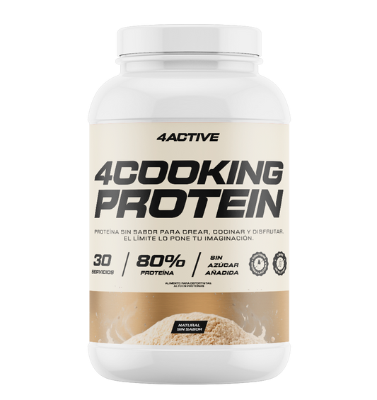 PROTEINA 4COOKING PROTEIN 30 SERVICIOS NATURAL 900GR - 4ACTIVE