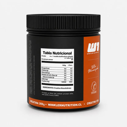 Creatina monohidratada 300 g, 60 servicios – Winkler Nutrition