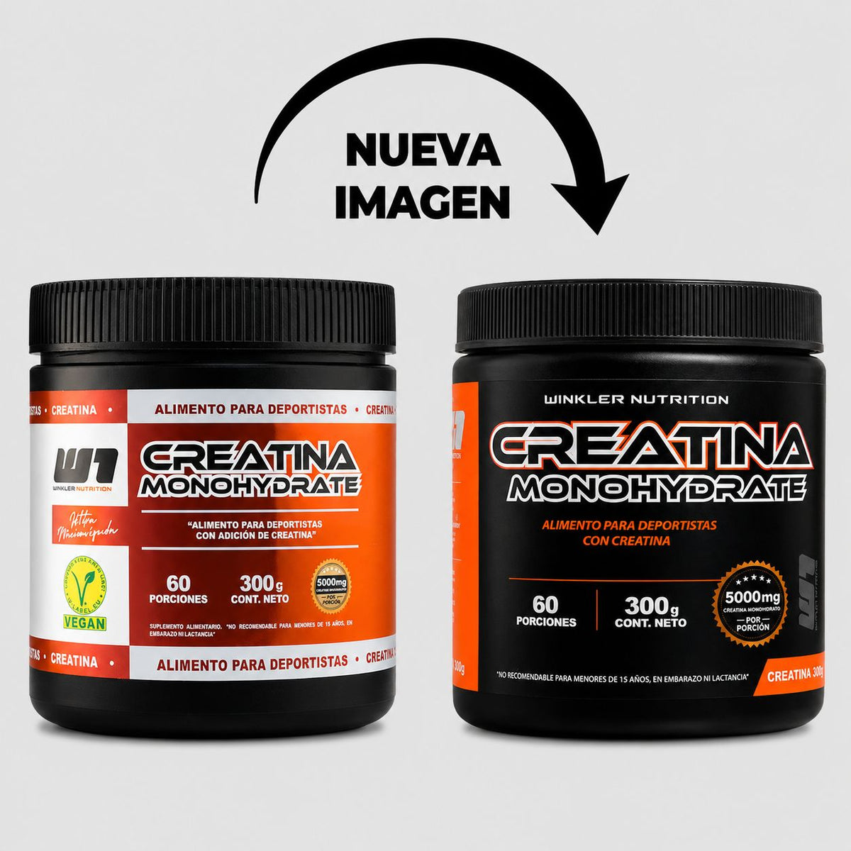 Creatina monohidratada 300 g, 60 servicios – Winkler Nutrition