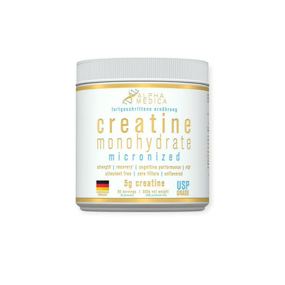 Pack creatina monohidratada 300 g + glutamina 300 g – Alpha Medica