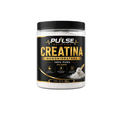 Creatina Monohidratada 300g Sin Sabor - Pulse Nutrition