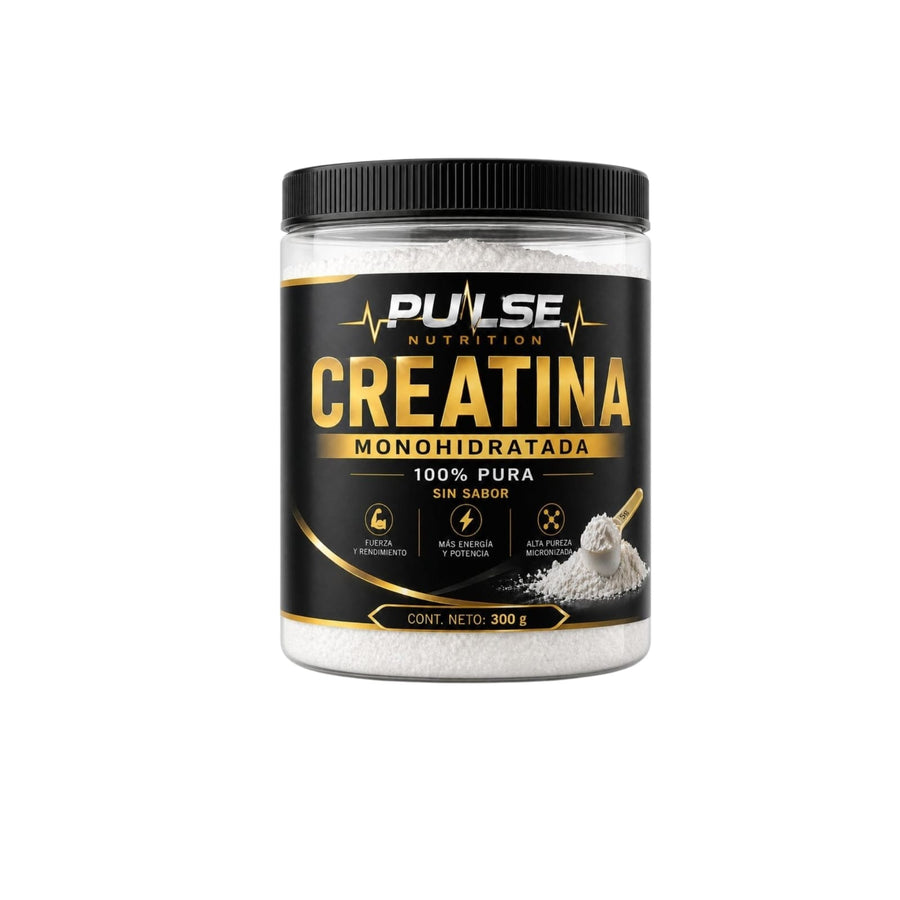 Creatina Monohidratada 300g Sin Sabor - Pulse Nutrition