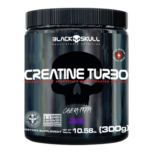 CREATINA TURBO 300GR 50SV - BLACK SKULL