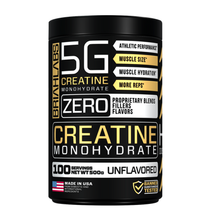 CREATINA MONOHIDRATADA 500GR 100 SERVICIOS - BRIAHLABS