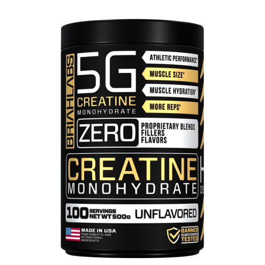 CREATINA MONOHIDRATADA 500GR 100 SERVICIOS - BRIAHLABS