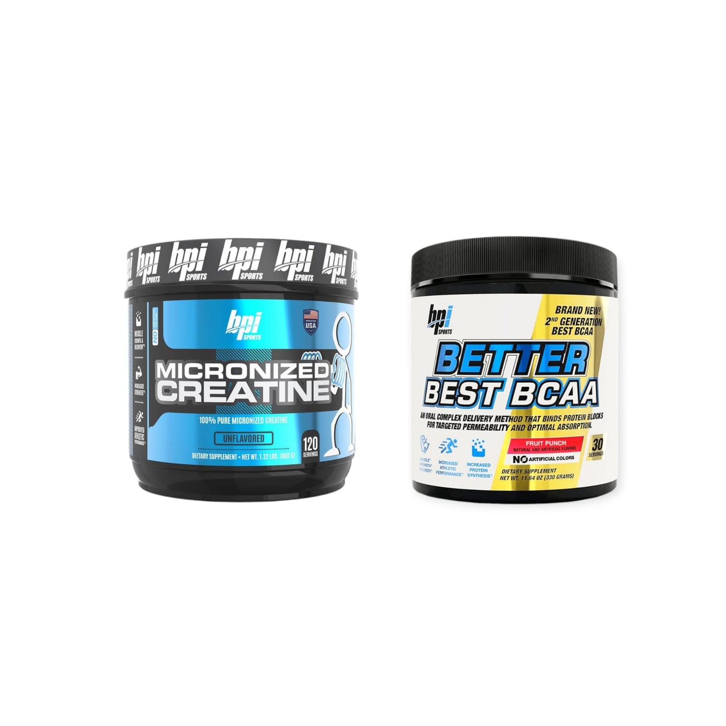 CREATINA BPI 600GR + BETTER BEST BCAA 330G - BPI SPORTS