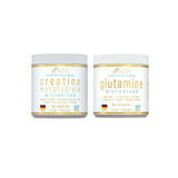 Pack creatina monohidratada 300 g + glutamina 300 g – Alpha Medica