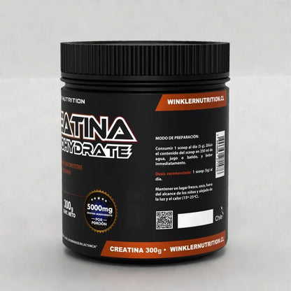 Creatina monohidratada 300 g, 60 servicios – Winkler Nutrition