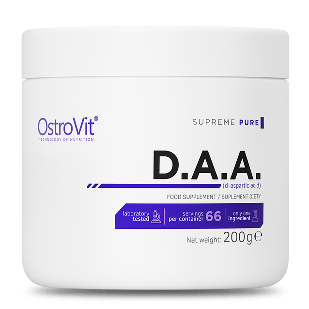 DAA SIN SABOR 66 SERVICIOS 200GR - OSTROVIT