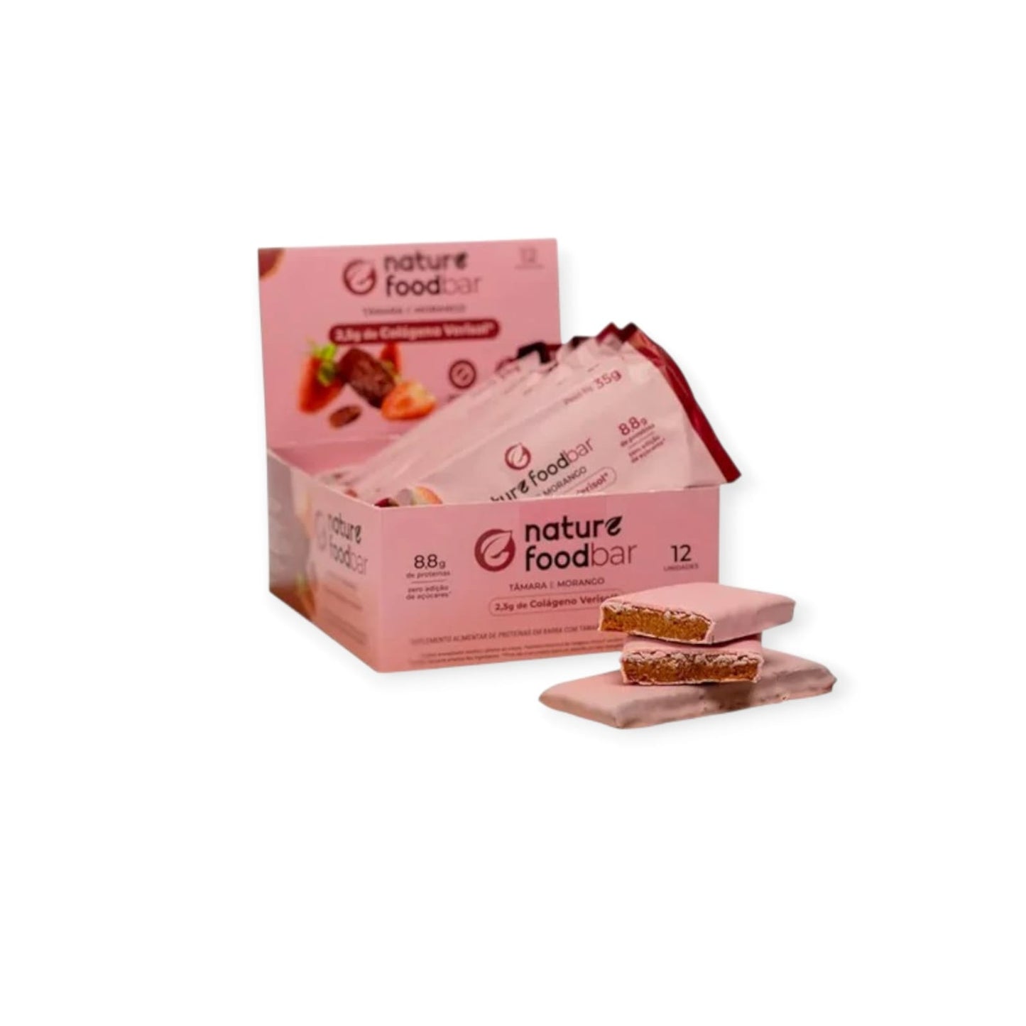 BOX 12 BARRAS DE PROTEINA COLAGENO VERISOL - NATURE FOOD