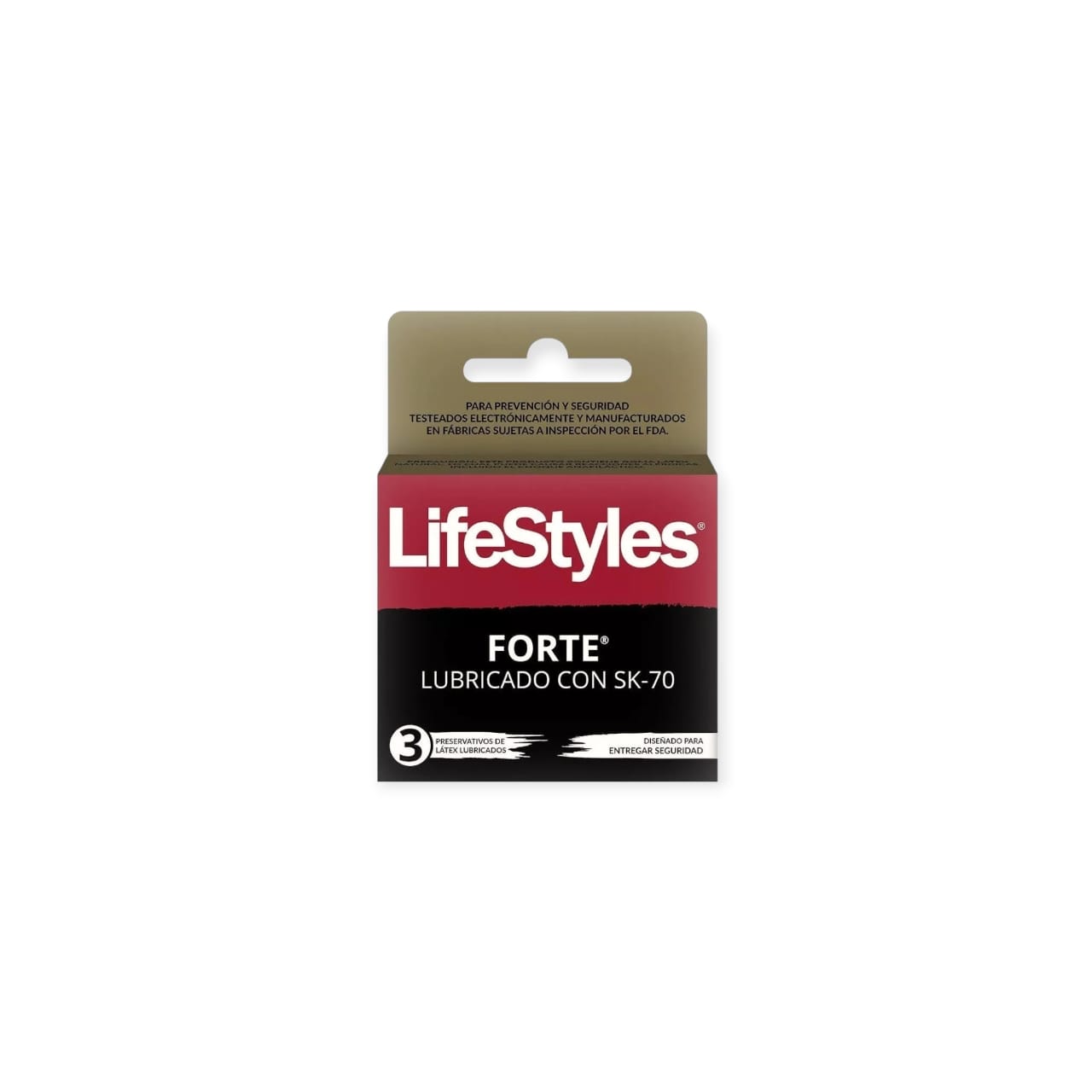 PRESERVATIVOS FORTE 3 UNIDADES - LIFESTYLES