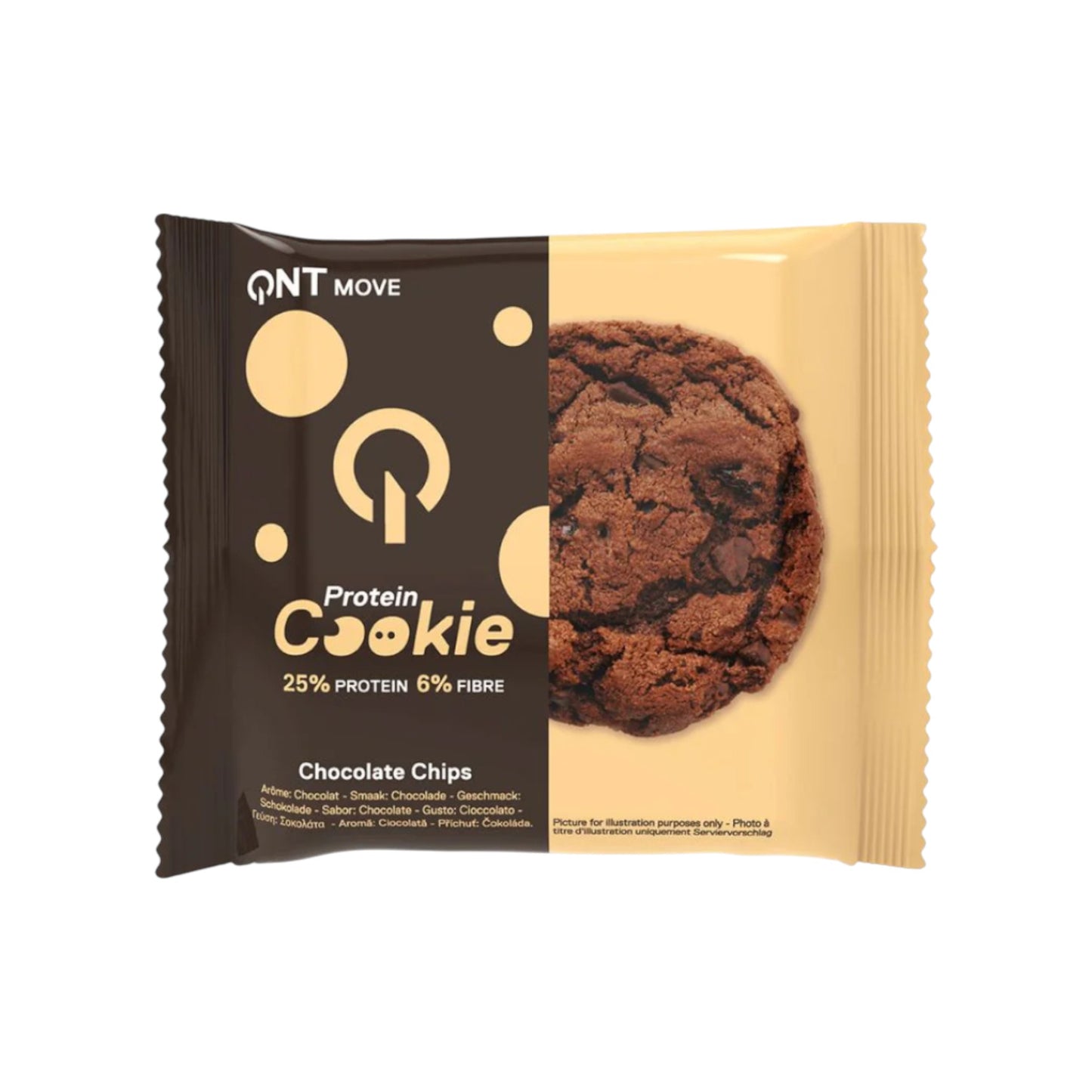 GALLETA DE PROTEINA CHOCOLATE CHIPS 60 GR - QNT