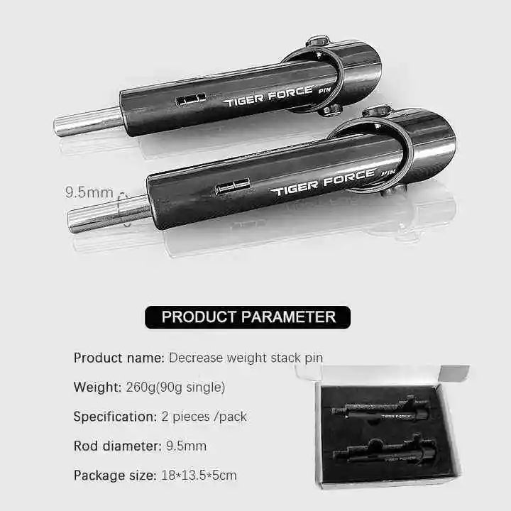 PAR DE PINES DROPSET 9.5MM