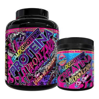 Pack proteína hidrolizada superior a Isolate 5 lb + creatina monohidrato 80 servicios – Italo Grottini