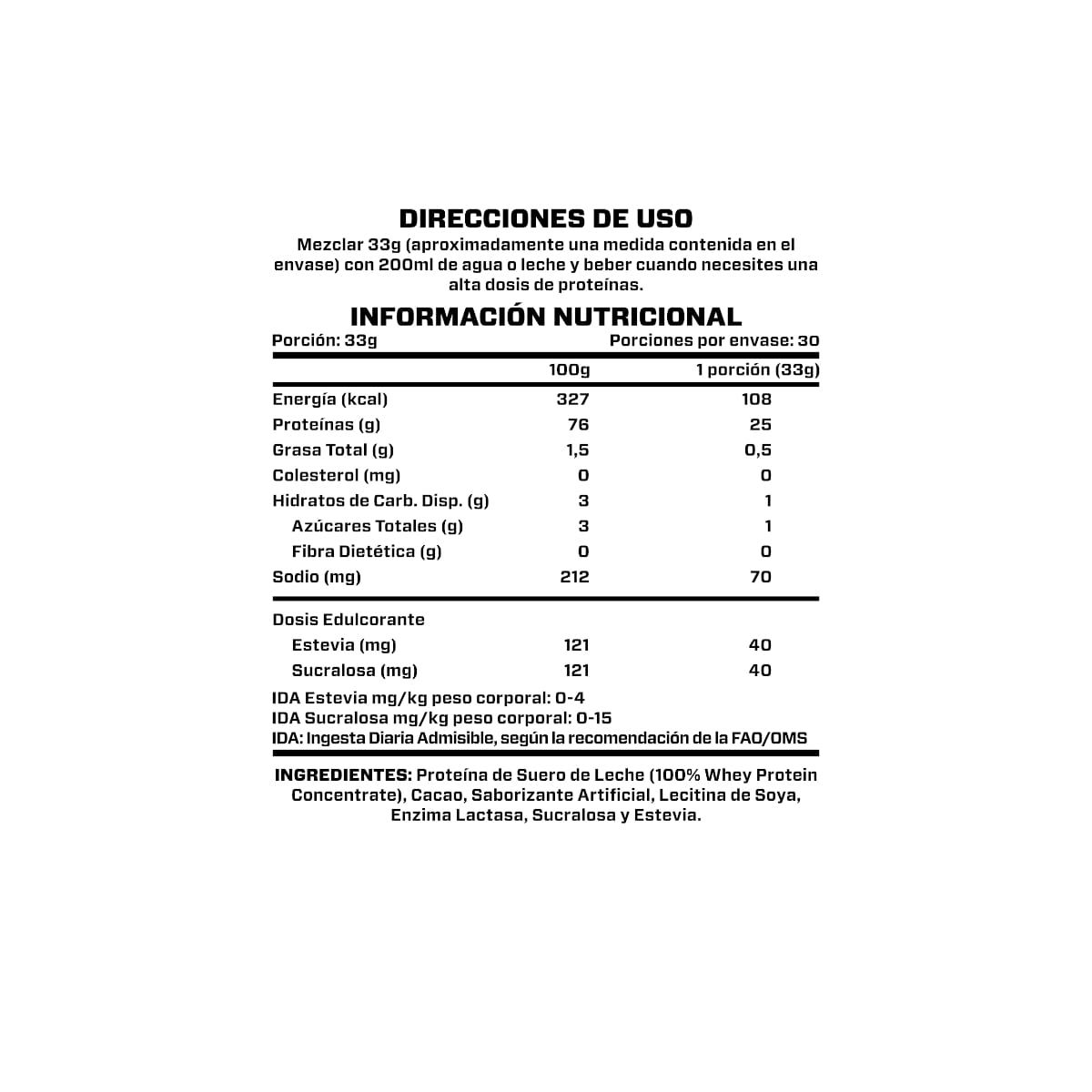 PROTEINA 100% WHEY 1 KILO - BRIAHLABS