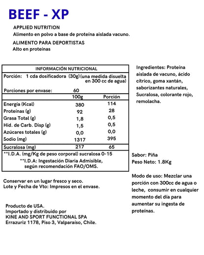 PROTEINA BEEF-XP - APPLIED NUTRITION