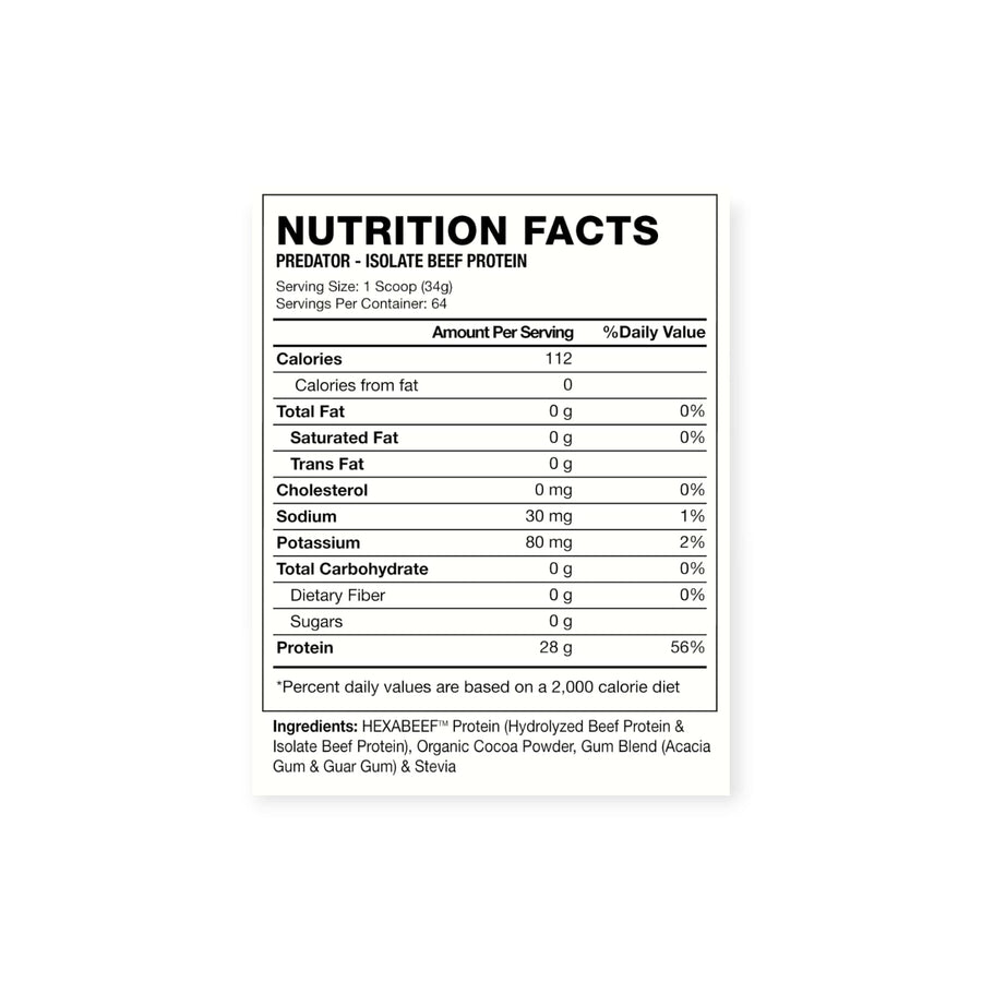 PREDATOR BEEF 4.8LBS 64 SERVICIOS - HEXACORE