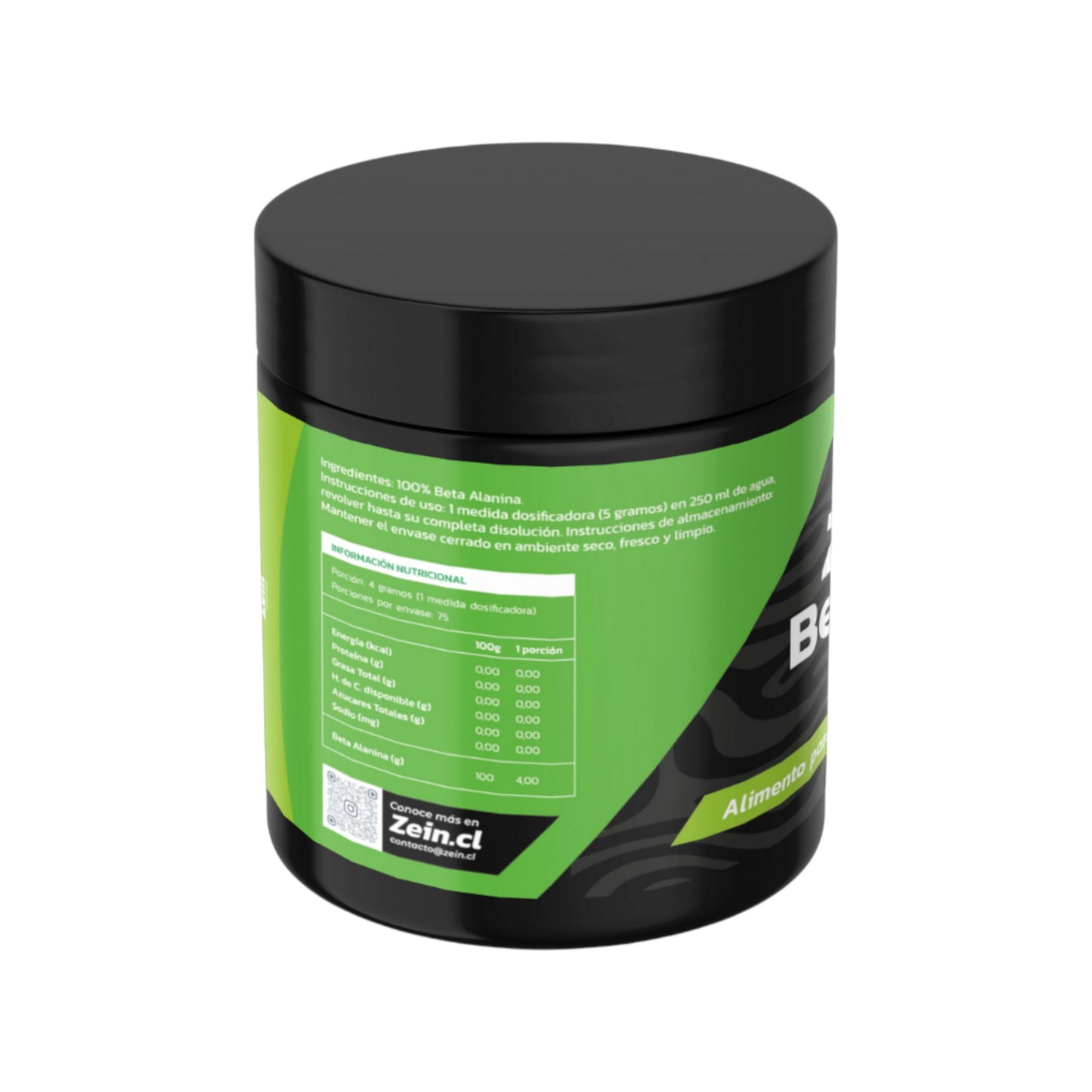 BETA ALANINA 300GR 75 SERVICIOS - ZEIN ¡PRECIO LANZAMIENTO!