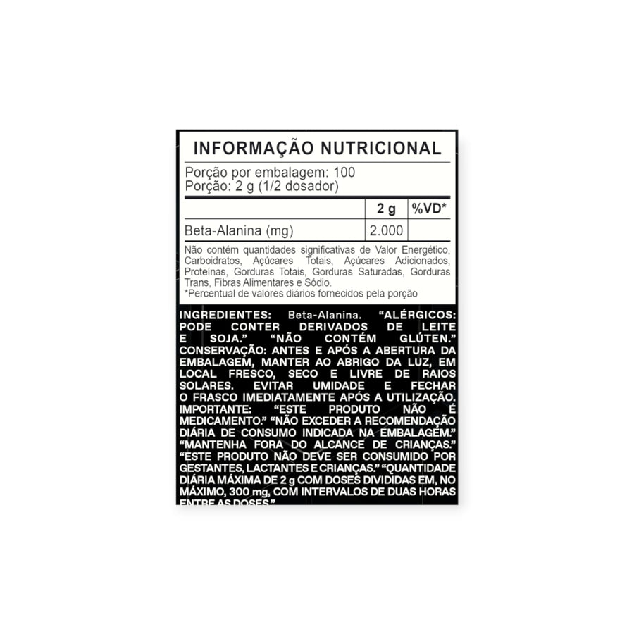 Beta Alanine 100% Pure  100 sv - Atlhetica