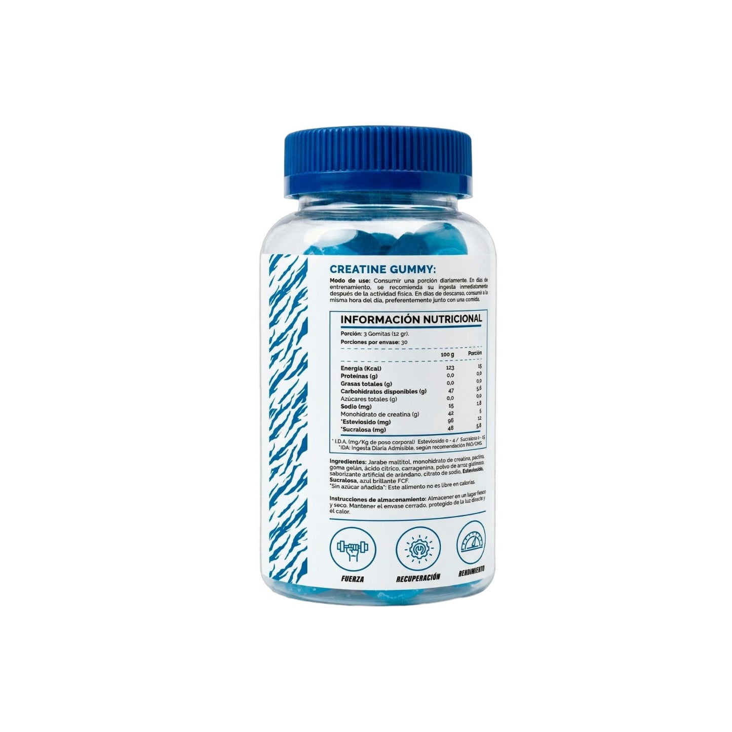 CREATINA MONOHIDRATADA GOMITAS 360GR - 4ACTIVE