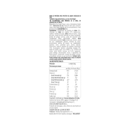Información nutricional de BOX 24 BARRAS SPACE XXL 80 G – SPACE PROTEIN