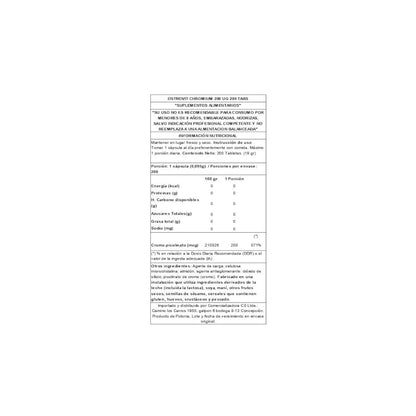 CHROMIUM 200 TABLETAS - OSTROVIT