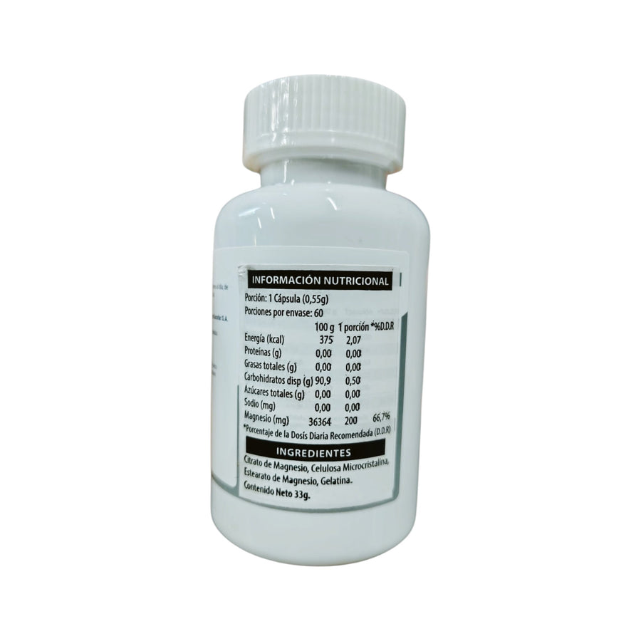 CITRATO DE MAGNESIO QUELADO 200MG 60 CAPSULAS - SPRINGLIFE