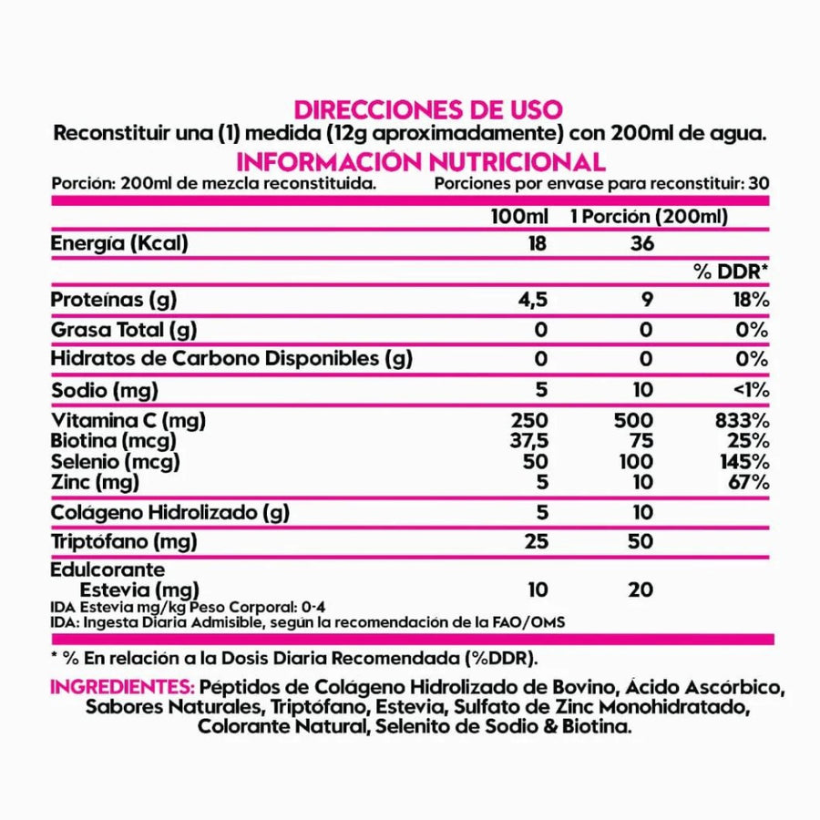 Péptidos De Colágeno Hidolizado 360g 30sv - Italo Grottini
