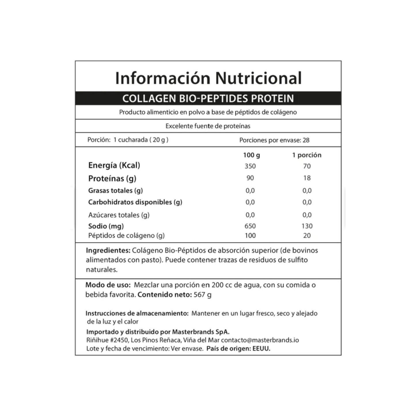 COLÁGENO BIO-PEPTIDOS SIN SABOR - NEOCELL