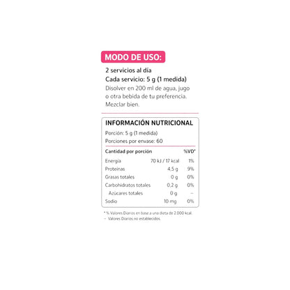Colágeno Hidrolizado Tipo I y III 300g Sin Sabor - Pulse Nutrition