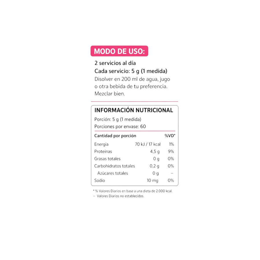 Colágeno Hidrolizado Tipo I y III 300g Sin Sabor - Pulse Nutrition