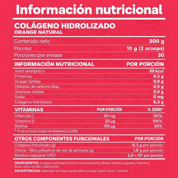 COLAGENO HIDROLIZADO 300GR ORANGE - YOUR PROTEIN