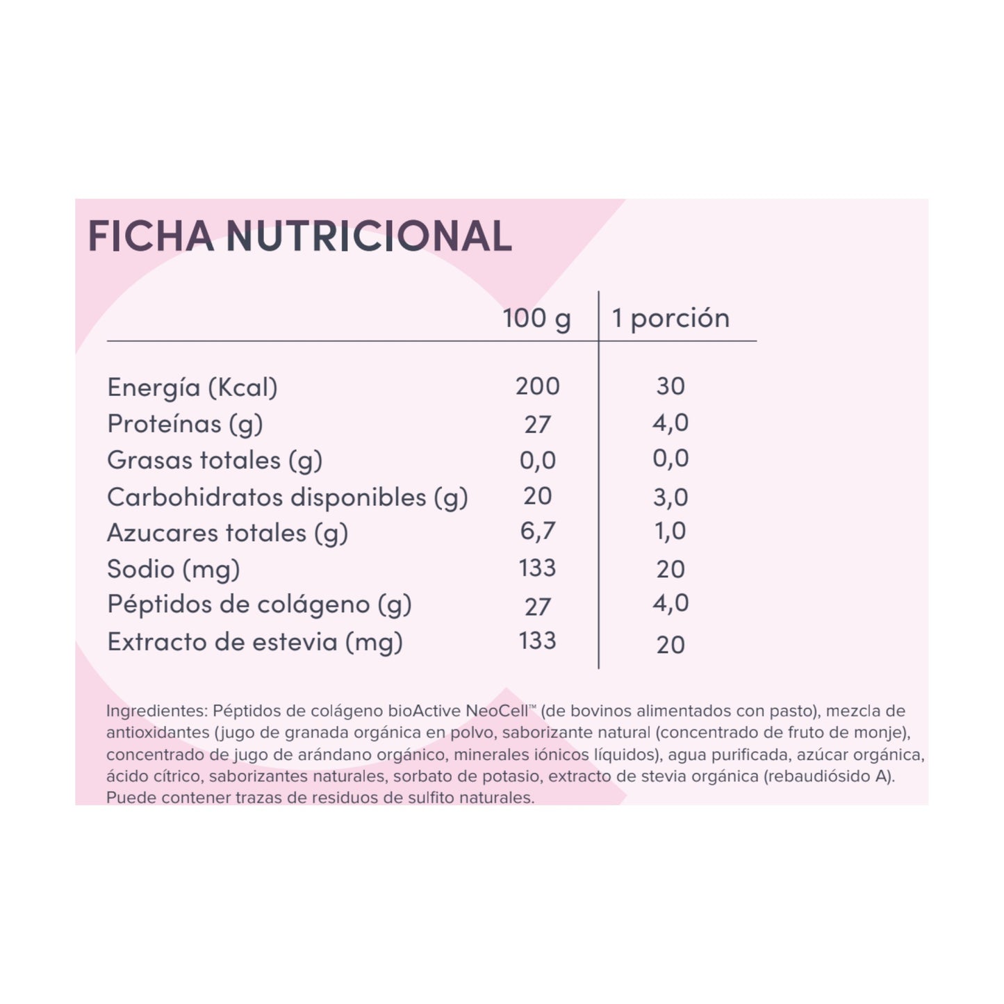 COLÁGENO PEPTIDOS LIQUIDO SABOR GRANADA 473ML - NEOCELL